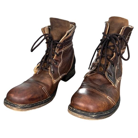 Bed Stu Men’s Den Brown Leather Lace Up Chukka Boots Size US 12 main image 6